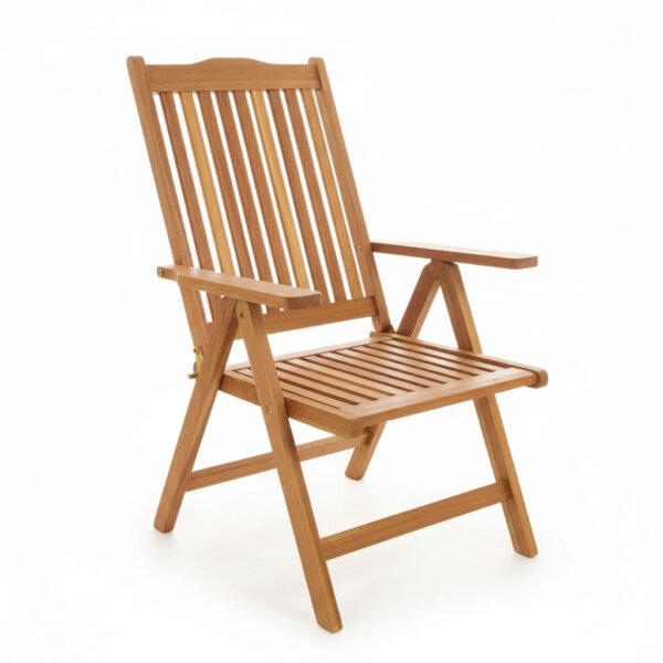 Silla director de teca reclinable 1 silla director reclinable oa 001 1