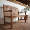 Banqueta ergonómica de teca | 3 plazas, cómoda y elegante 7 banco ergonomico oa 009 1