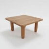 Mesa cuadrada de teca | Compacta y resistente 2 mesa cuadrada tablones oa 001