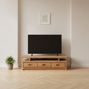 Estante, tv cabinet en madera teca 02