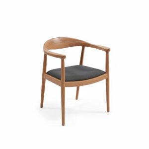Onda Artesana - Muebles de madera TECA 15 Silla de Teca con espaldar curvo y cojín